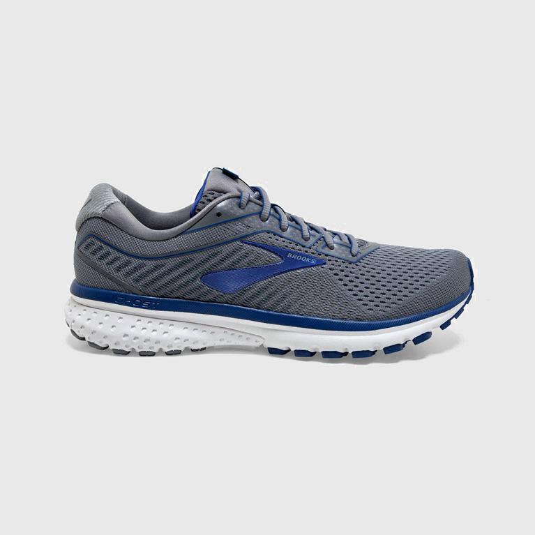 Brooks Men's Ghost 12 Road Running Shoes Singapore - Grey (81240-PUHY)